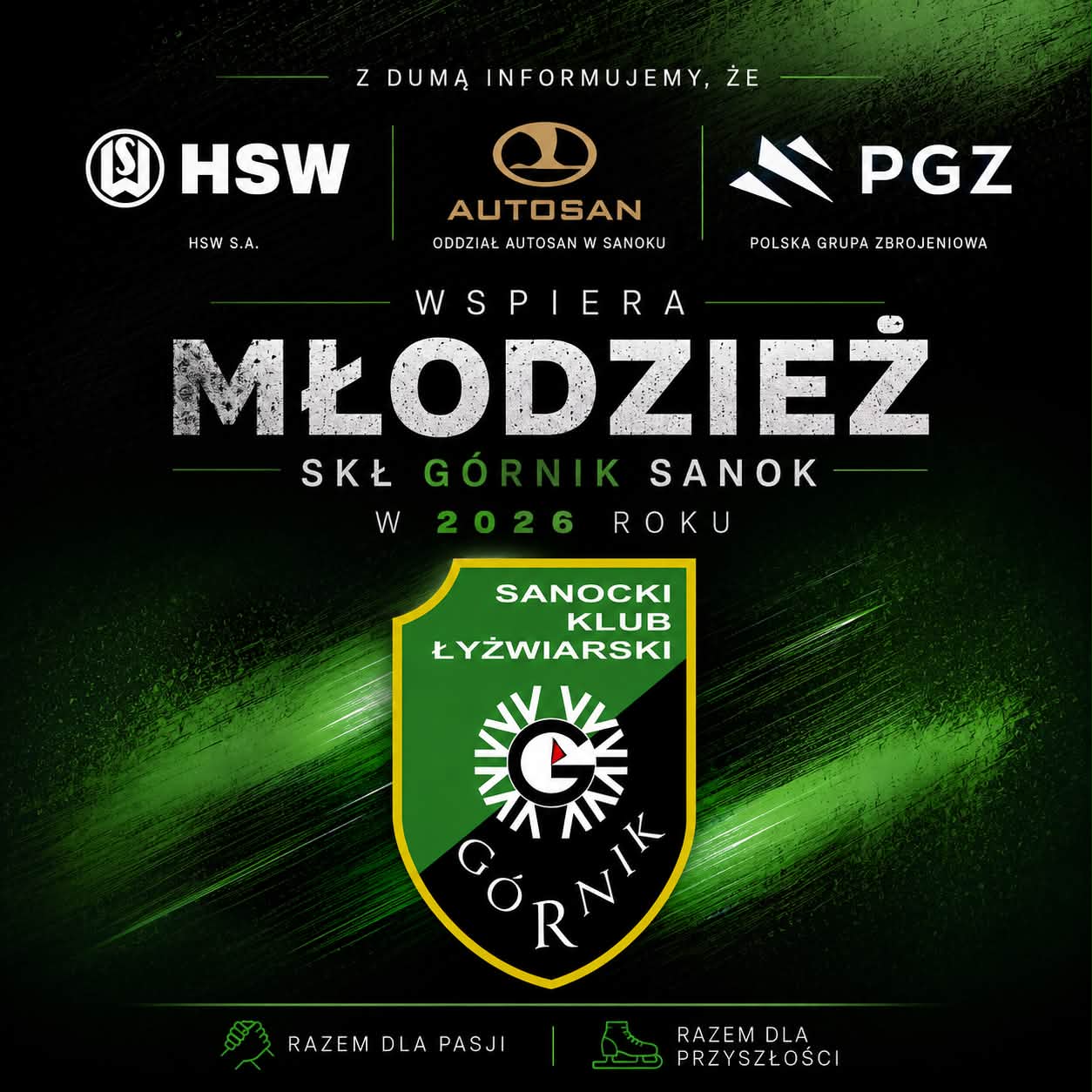 HSW S.A. Oddział Autosan w Sanoku ponownie wspiera SKŁ Górnik Sanok